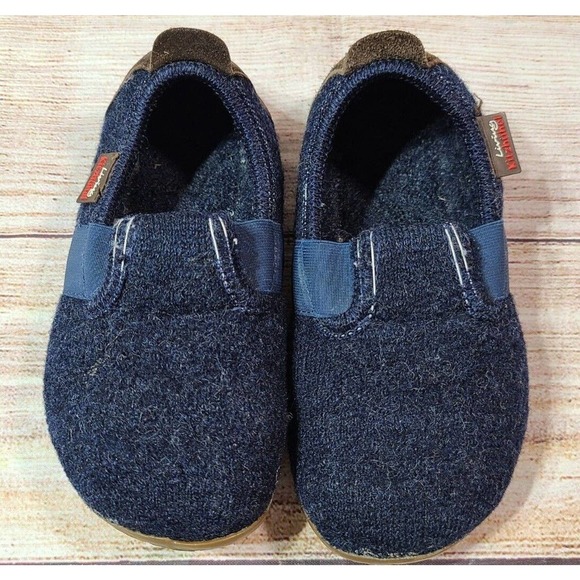 Living Kitzbuhel Other - Living Kitzbuhel Kid's Slip On Wool Slipper Shoes Size 28 Navy Blue Non-Slip